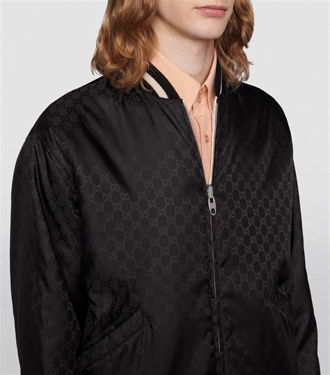 gucci bomber jacket reversible|GUCCI Reversible Logo.